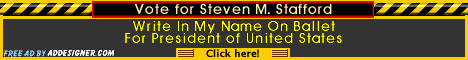 Write In S. M. Stafford for USA President